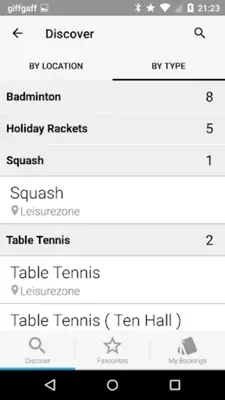 Leisurezone android App screenshot 2